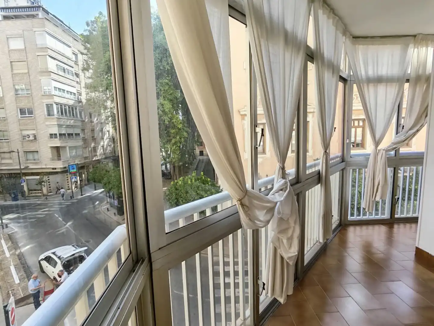 Balcony of Flat for rent in Murcia  with Air Conditioner, Heating and Furnished