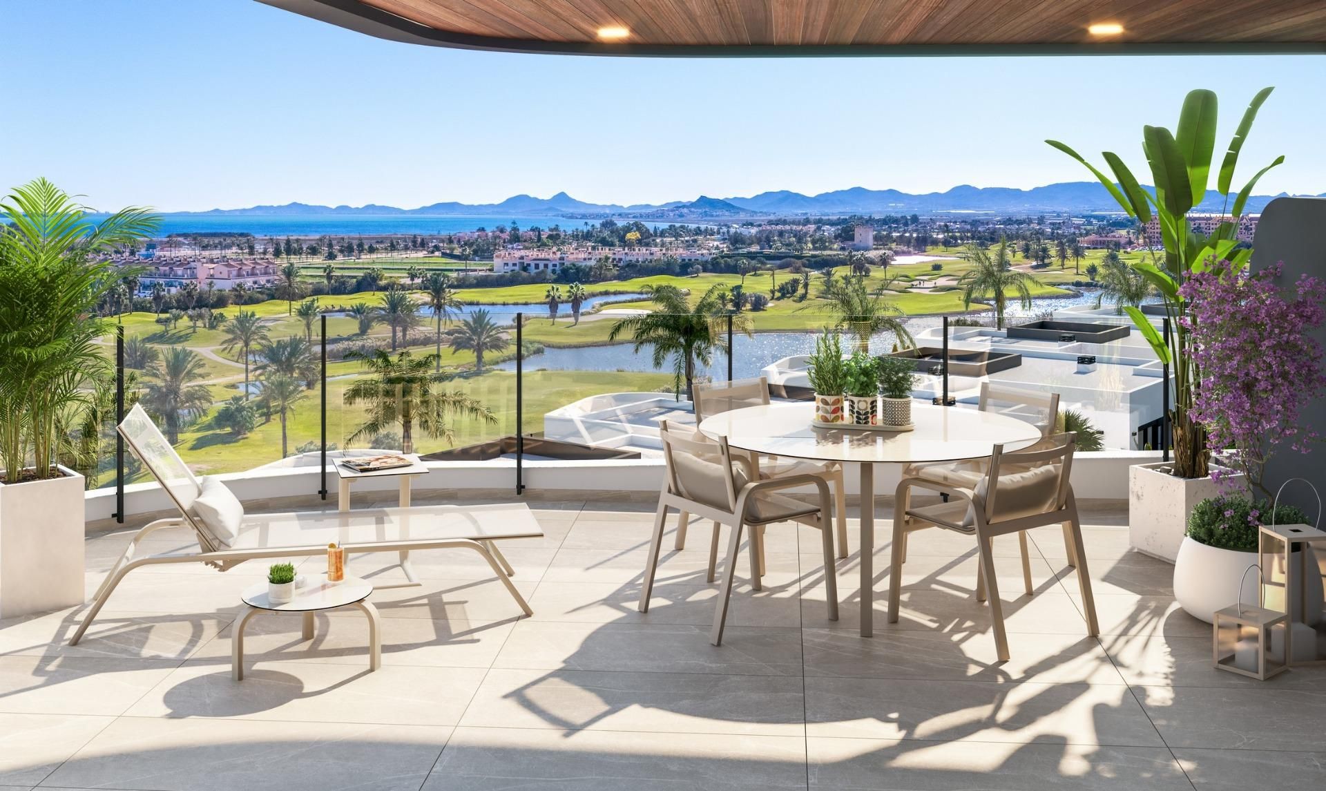 Terrace of Flat for sale in Los Alcázares  with Private garden, Terrace and Swimming Pool