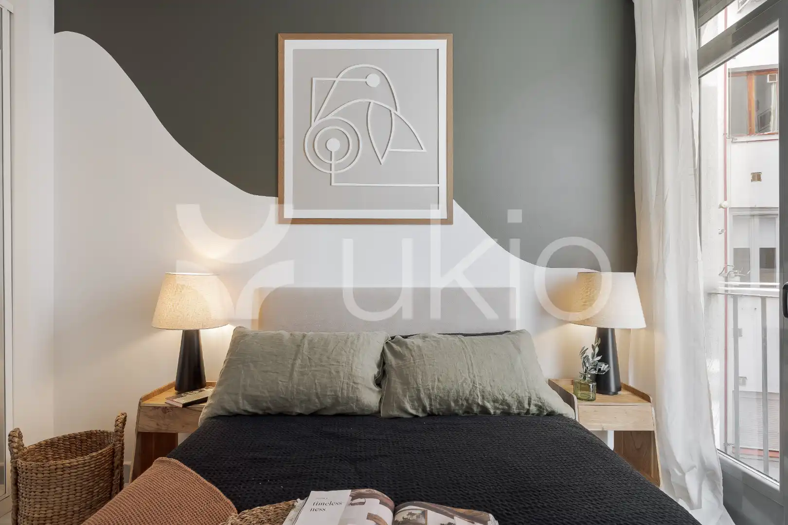 Habitación de Apartamento de alquiler en Madrid con Aire acondicionado, Calefacción y Amueblado