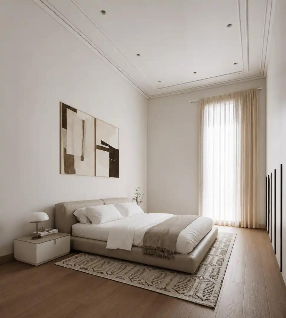 Bedroom of Apartments for sale in Barcelona  with Air Conditioner, Terrace and Balcony