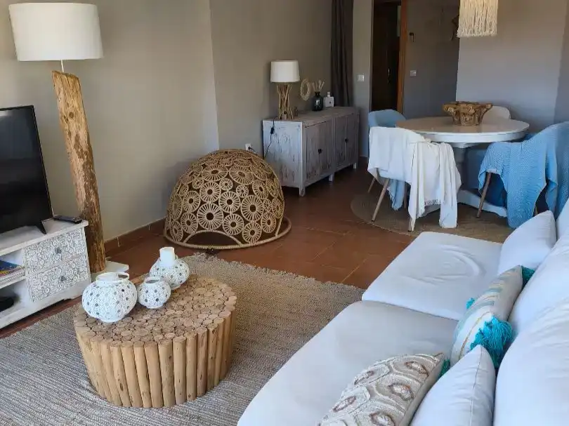 Sala de estar de Piso en venta en Mijas con Aire acondicionado, Piscina y Balcón