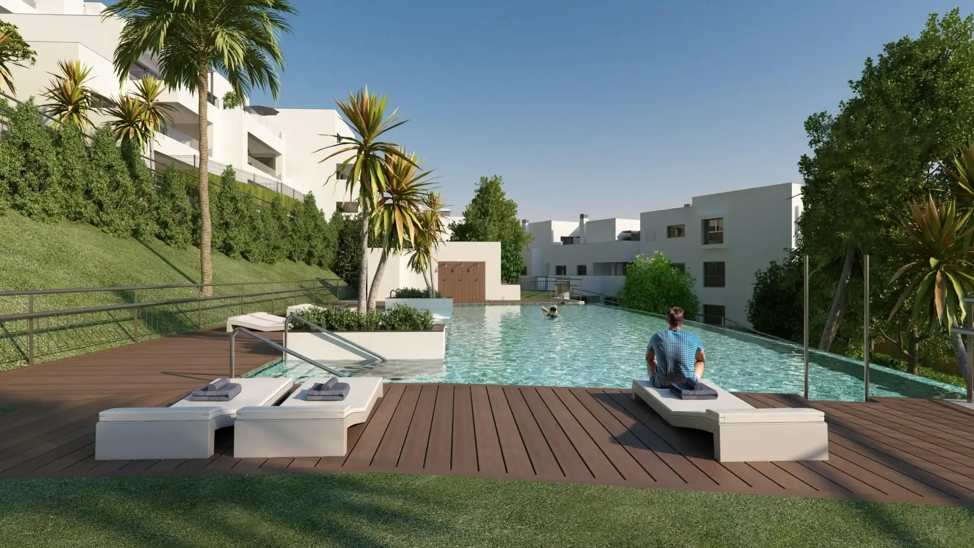 Piscina de Apartamento en venta en Casares con Jardín privado, Terraza y Piscina comunitaria