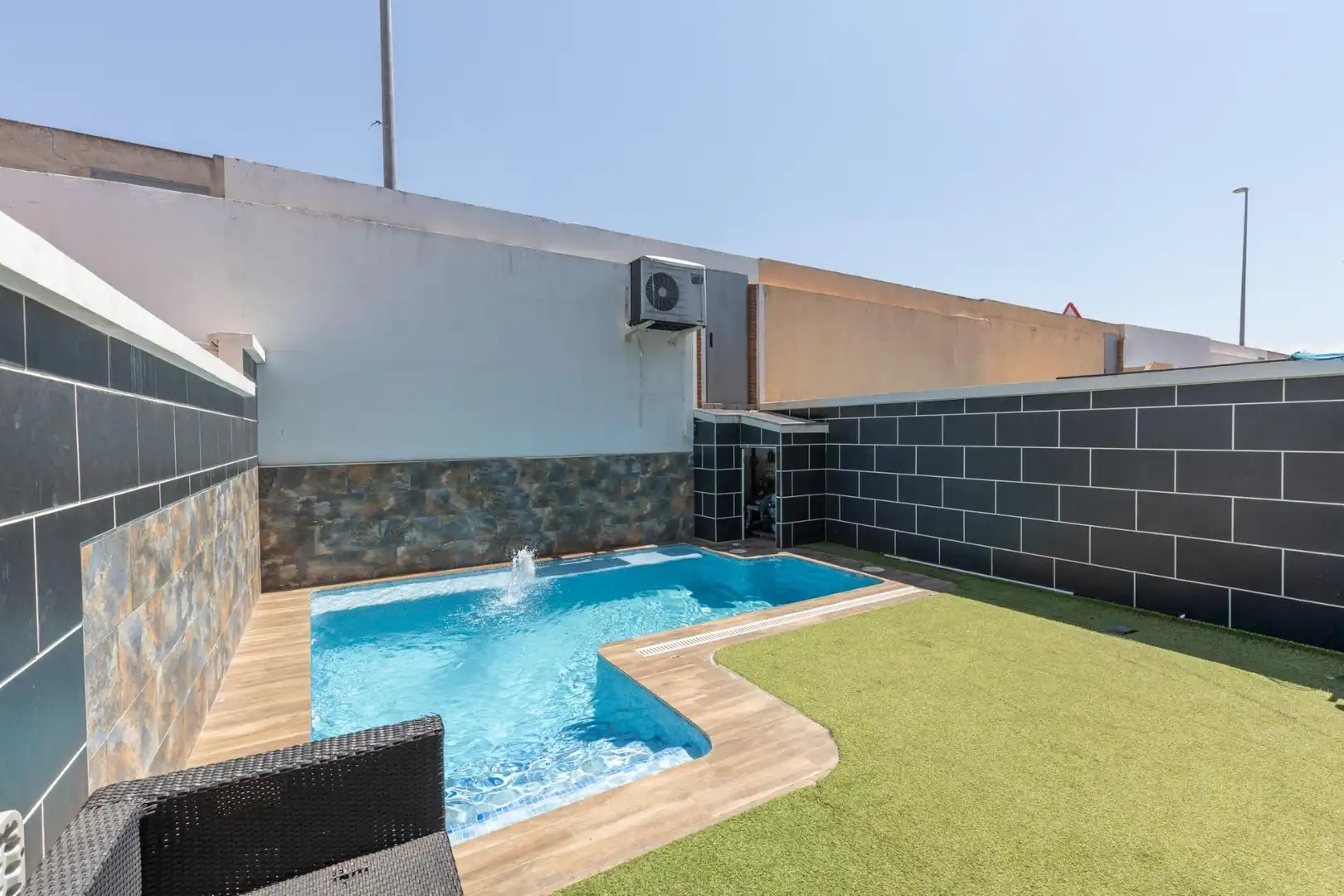 Piscina de Casa adosada en venda en Pulianas amb Aire condicionat, Calefacció i Terrassa
