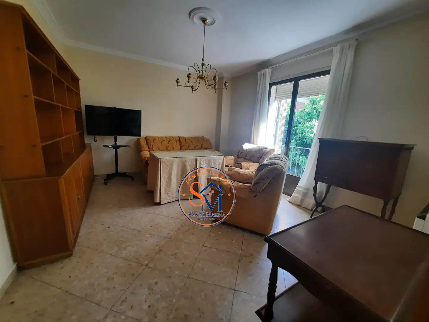 Sala d'estar de Pis de lloguer en Badajoz amb Aire condicionat, Calefacció i Moblat