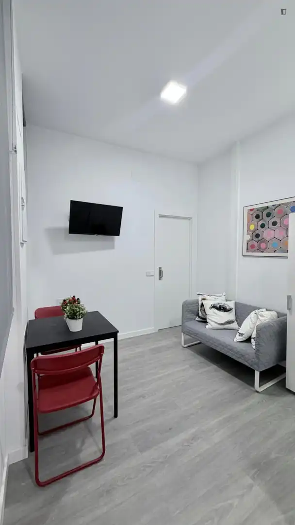 Wohnzimmer von Wohnungen zur Miete in Madrid mit Klimaanlage, Möbliert und Waschmaschine