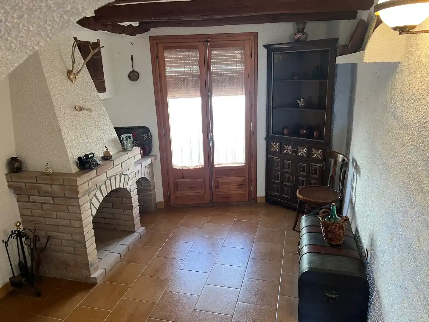 Sala d'estar de Casa adosada en venda en Xerta amb Moblat i Balcó