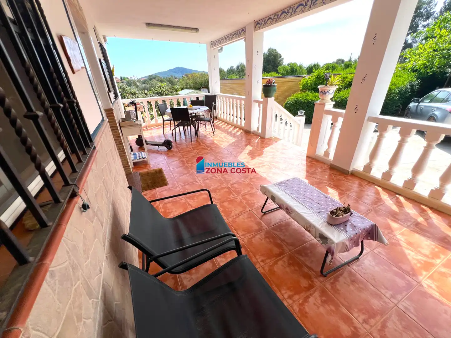 Terraza de Finca rústica en venta en Vilamarxant con Aire acondicionado, Jardín privado y Terraza