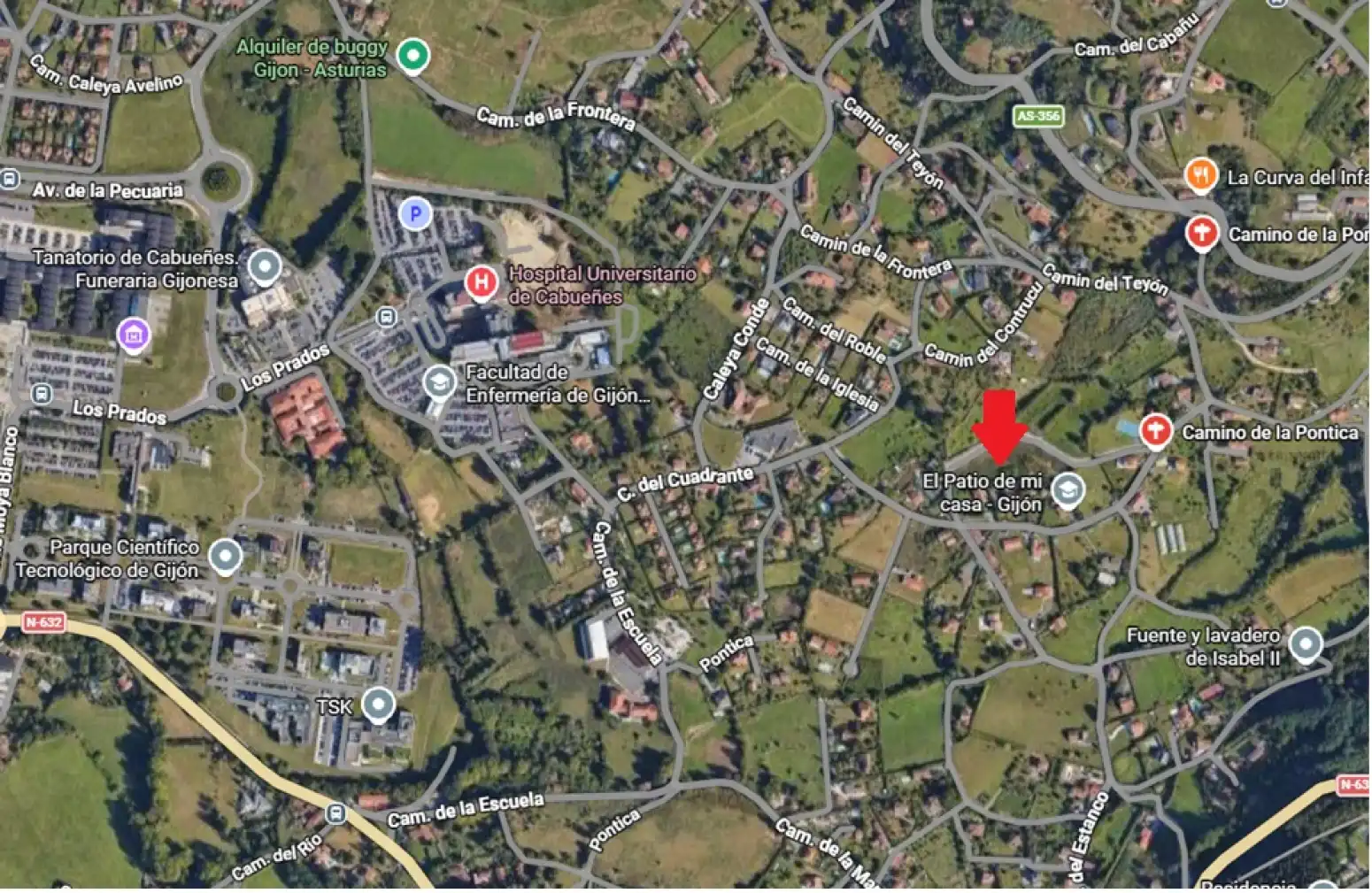 Exterior view of Land for sale in Gijón 