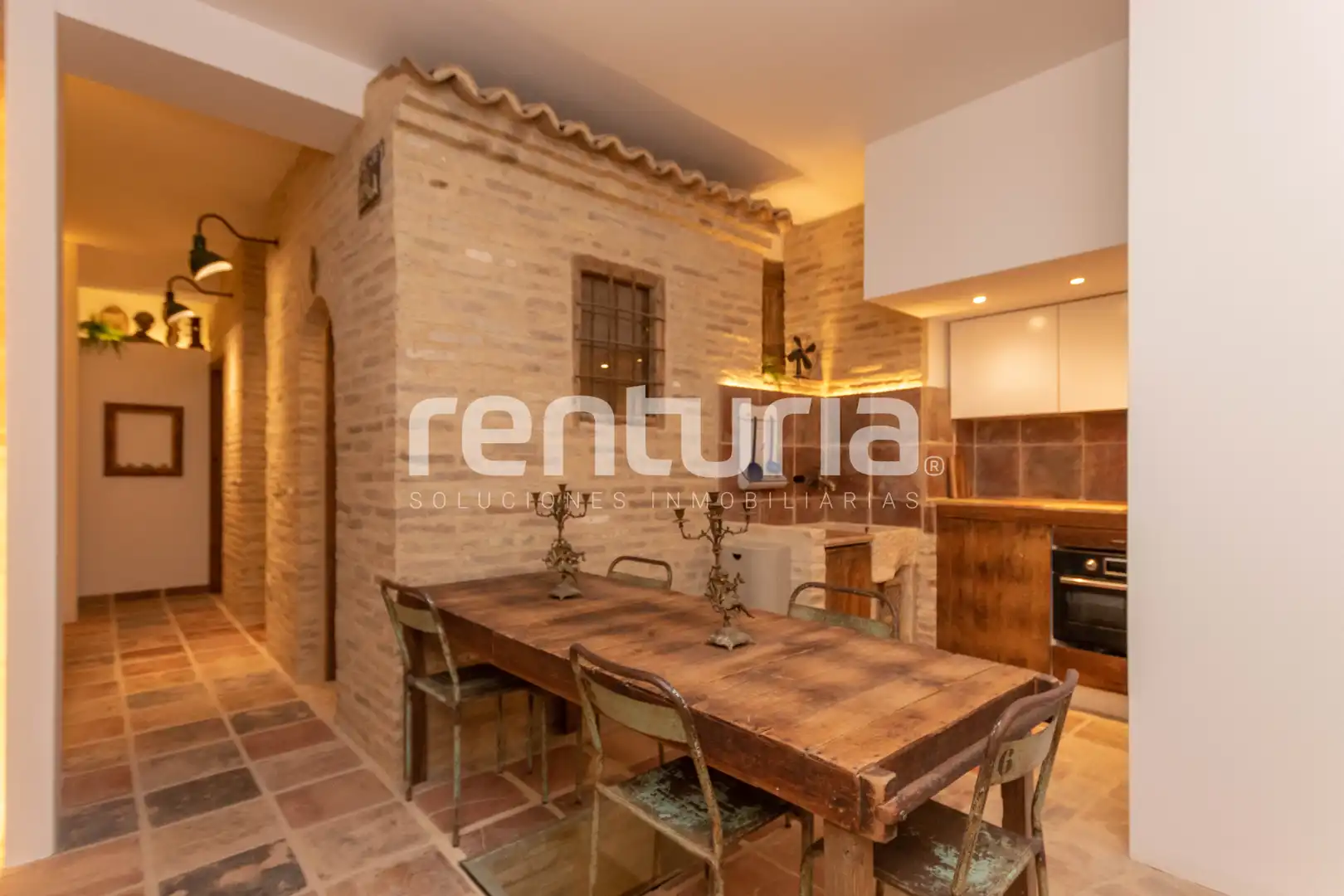 Kitchen of Flat for rent in Valencia  with Air Conditioner, Heating and Furnished