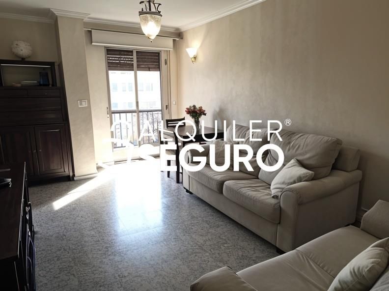 Sala de estar de Piso de alquiler en  Sevilla Capital con Terraza y Amueblado