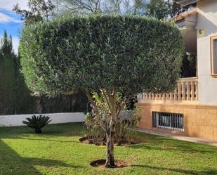 Jardí de Casa o xalet de lloguer en La Pobla de Vallbona amb Aire condicionat, Terrassa i Piscina