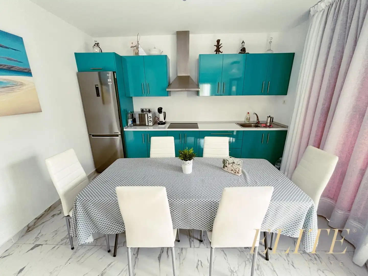 Cuina de Apartament en venda en Mogán amb Aire condicionat, Jardí privat i Terrassa
