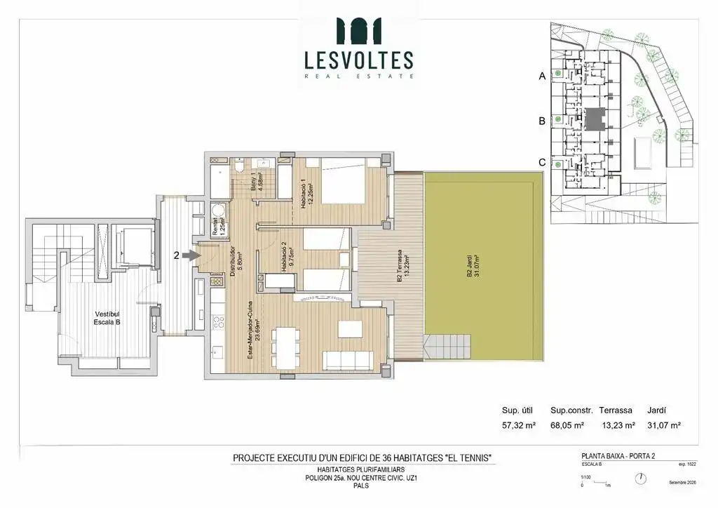 Piso con terraza en venta en Polígon 25a NOU CENTRE CÍVIC S/N, imagen 14