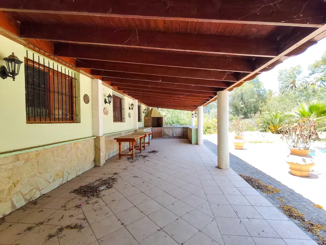 Terrassa de Casa o xalet en venda en Elche / Elx amb Jardí privat, Terrassa i Piscina