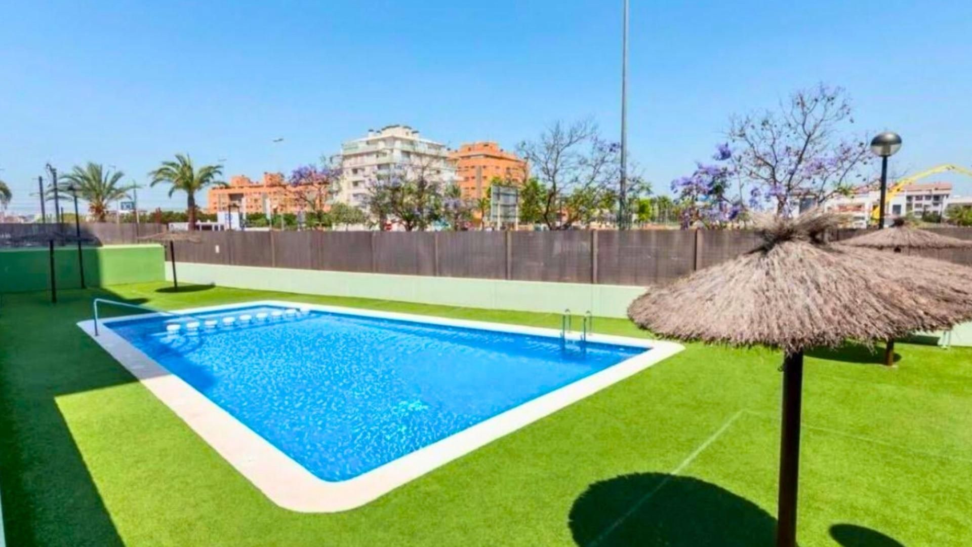 Swimming pool of Apartment for sale in  Murcia Capital  with Air Conditioner, Heating and Storage room