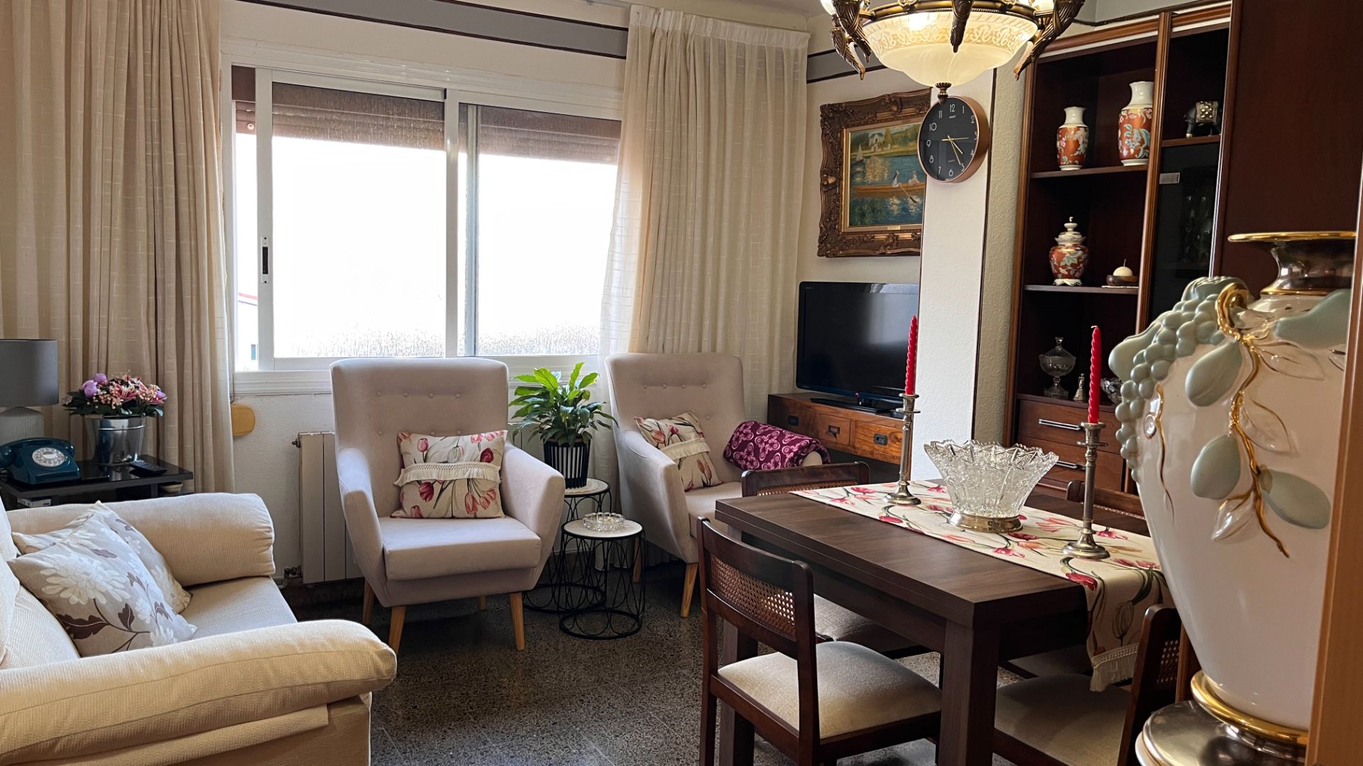 Living room of Attic for sale in Premià de Mar  with Heating and Balcony