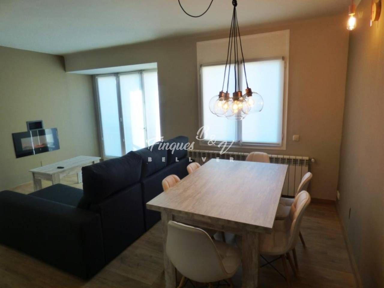 Dining room of Flat to rent in Puigcerdà  with Heating, Parquet flooring and Furnished