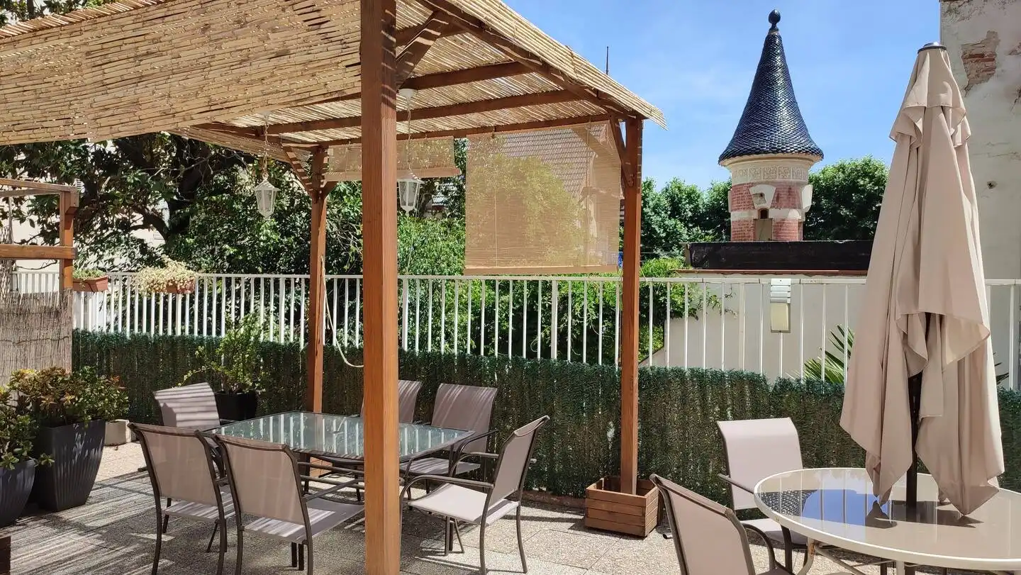 Terrassa de Casa adosada en venda en Calella amb Aire condicionat, Calefacció i Jardí privat