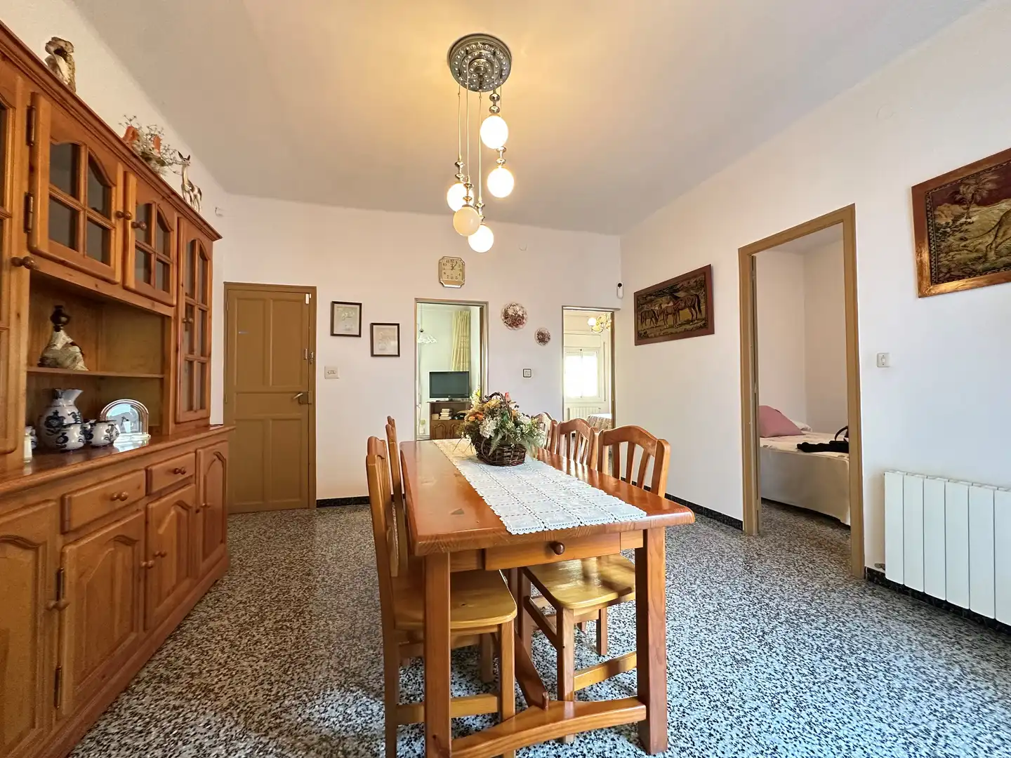 Esszimmer von Einfamilien-Reihenhaus zum Verkauf in Mataró mit Heizung und Terrasse