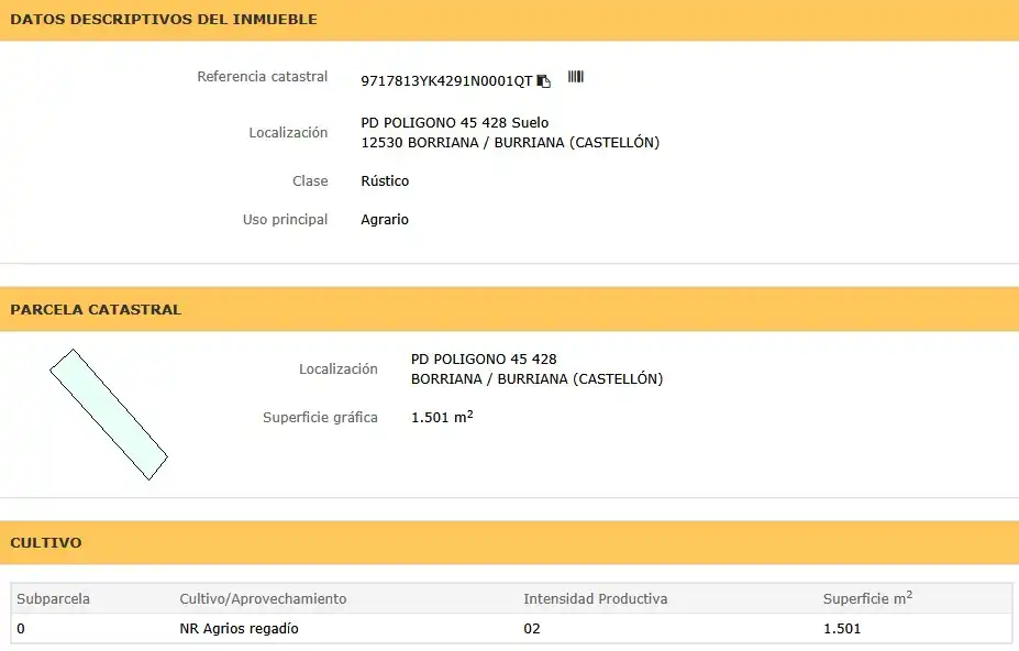 Terreny industrial en venda a Partida Poligono 45 428, imagen 3