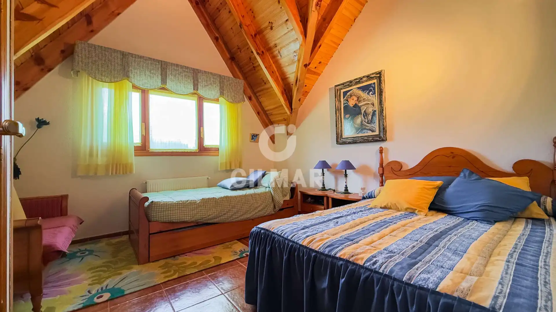 Dormitori de Casa o xalet en venda en Navacerrada amb Calefacció, Jardí privat i Piscina
