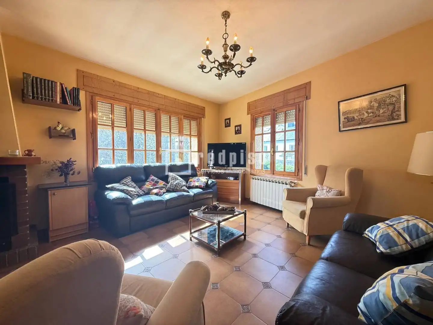 Living room of Houses for sale in Otero de Herreros  with Heating and Terrace