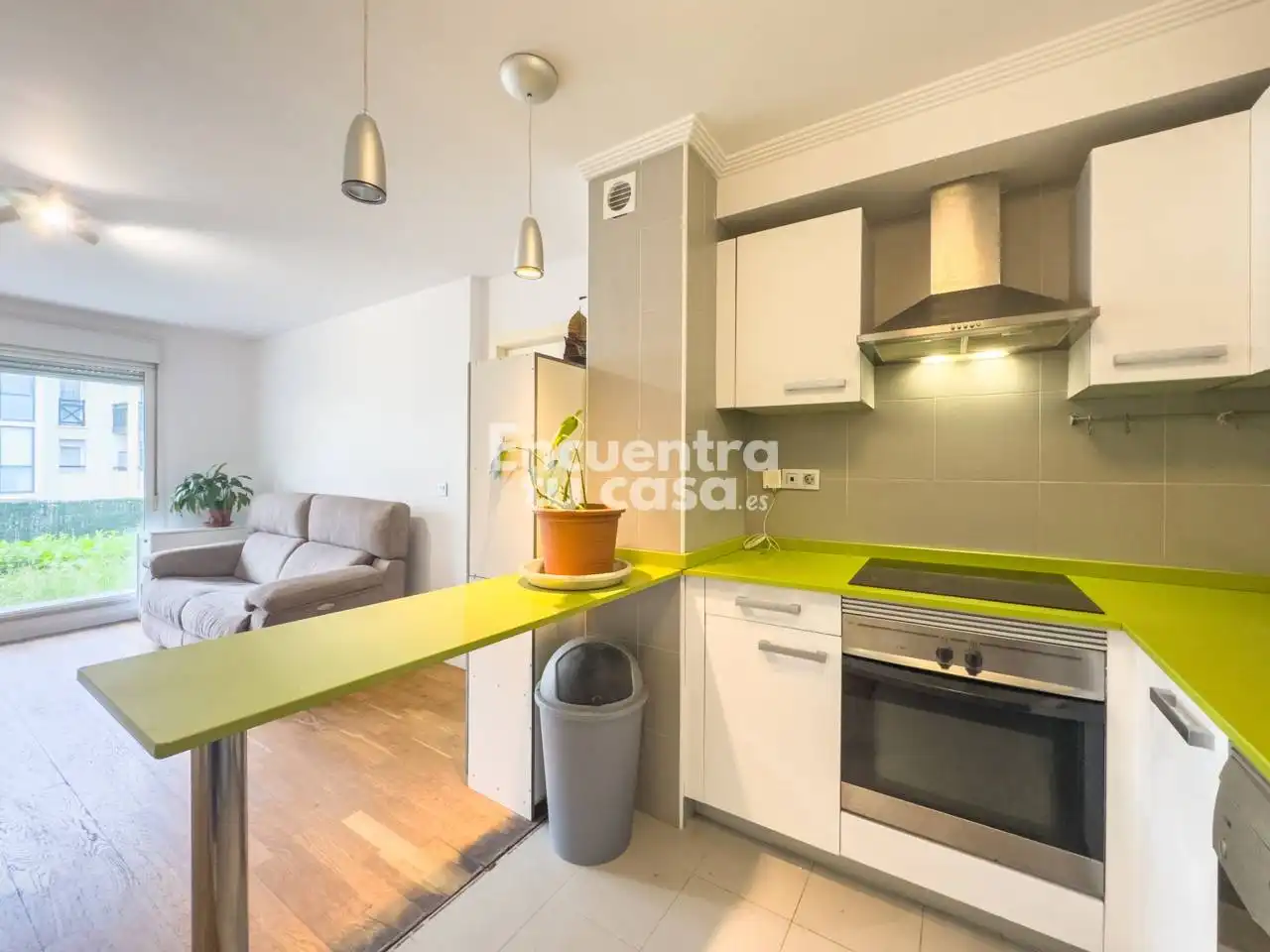 Küche von Wohnung zum Verkauf in Hendaye mit Heizung, Privatgarten und Terrasse