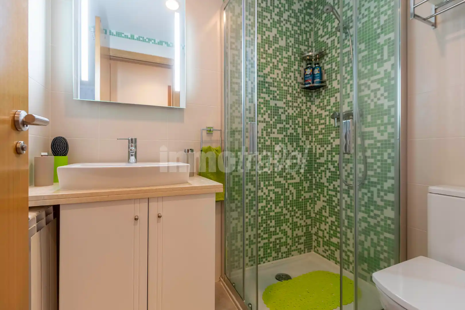 Baño de Apartamento de alquiler en Sanxenxo con Terraza, Amueblado y Horno