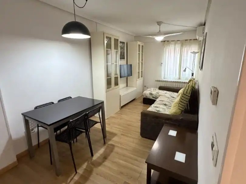 Living room of Flat for rent in  Zaragoza Capital  with Air Conditioner
