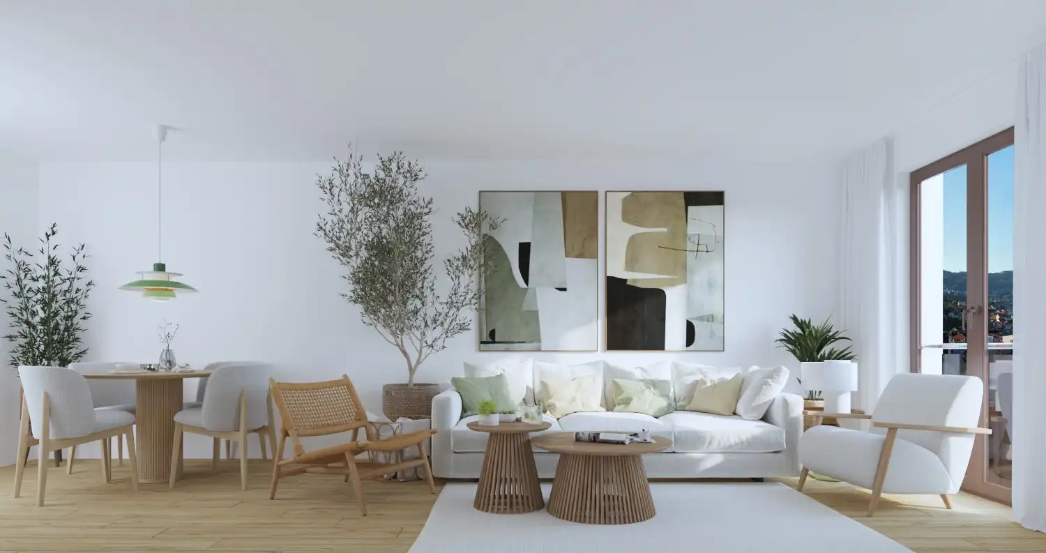 Sala de estar de Ático en venta en Moaña con Calefacción y Balcón