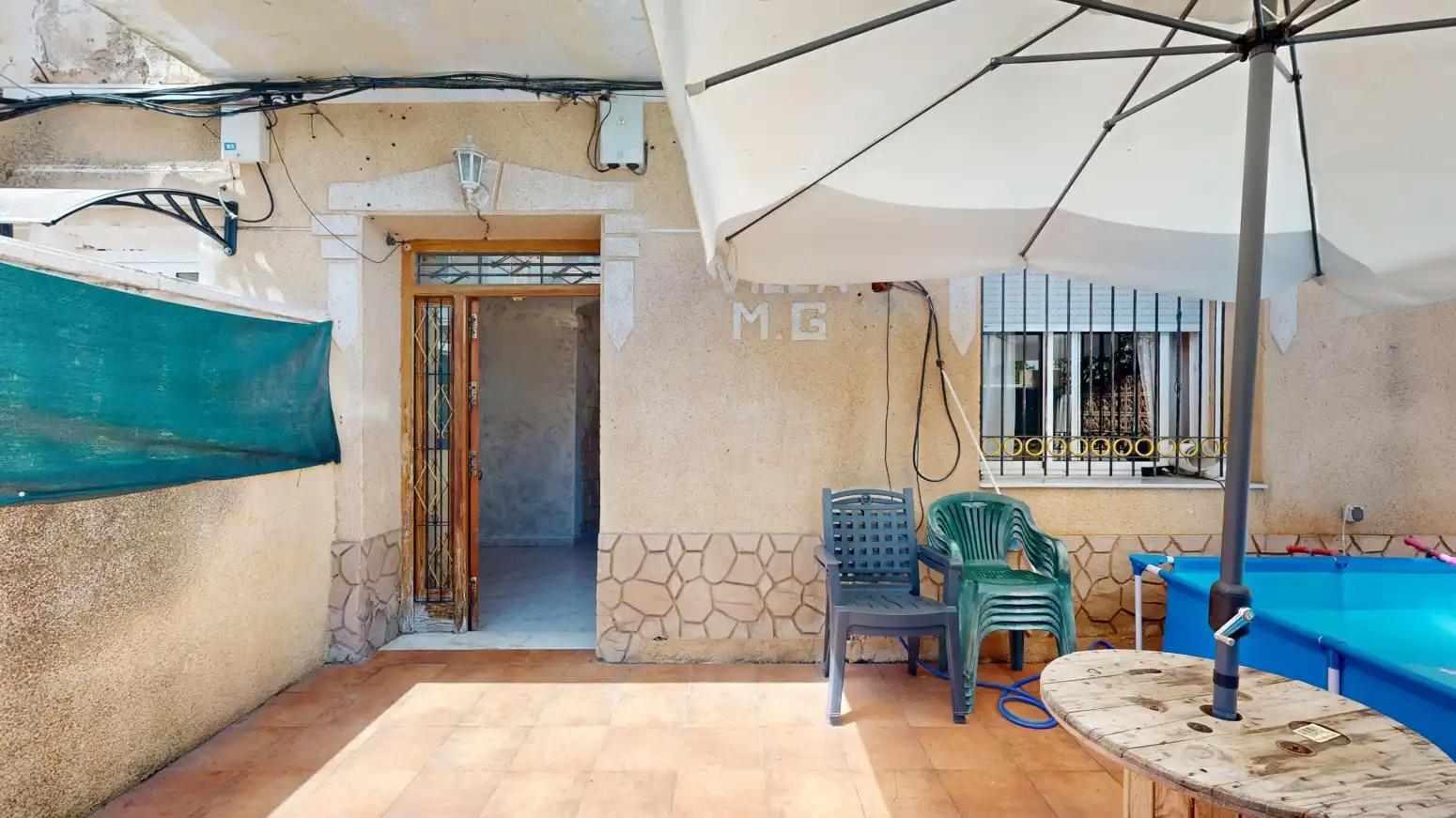 Terrassa de Casa adosada en venda en Cartagena amb Aire condicionat i Jardí privat