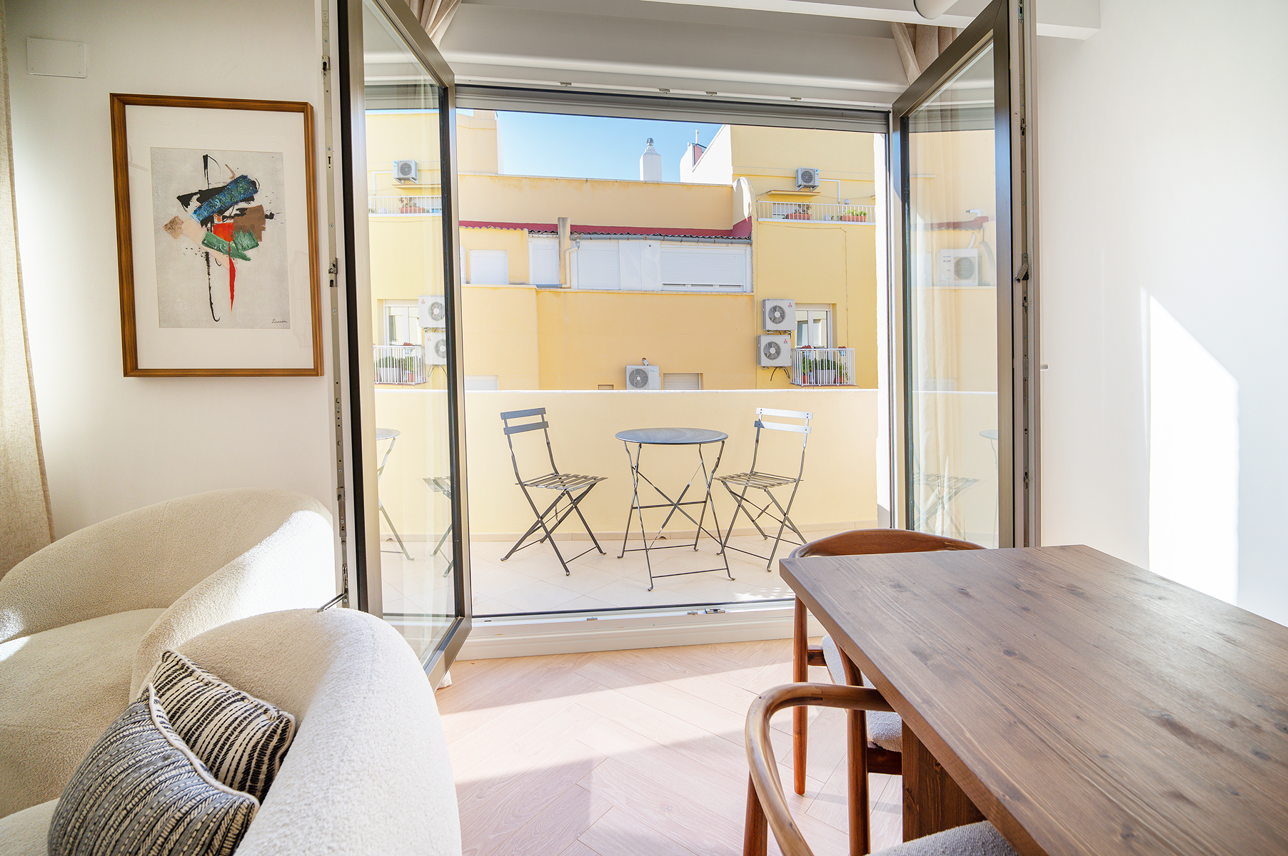 Balcony of Apartment for sale in  Madrid Capital  with Air Conditioner, Heating and Terrace