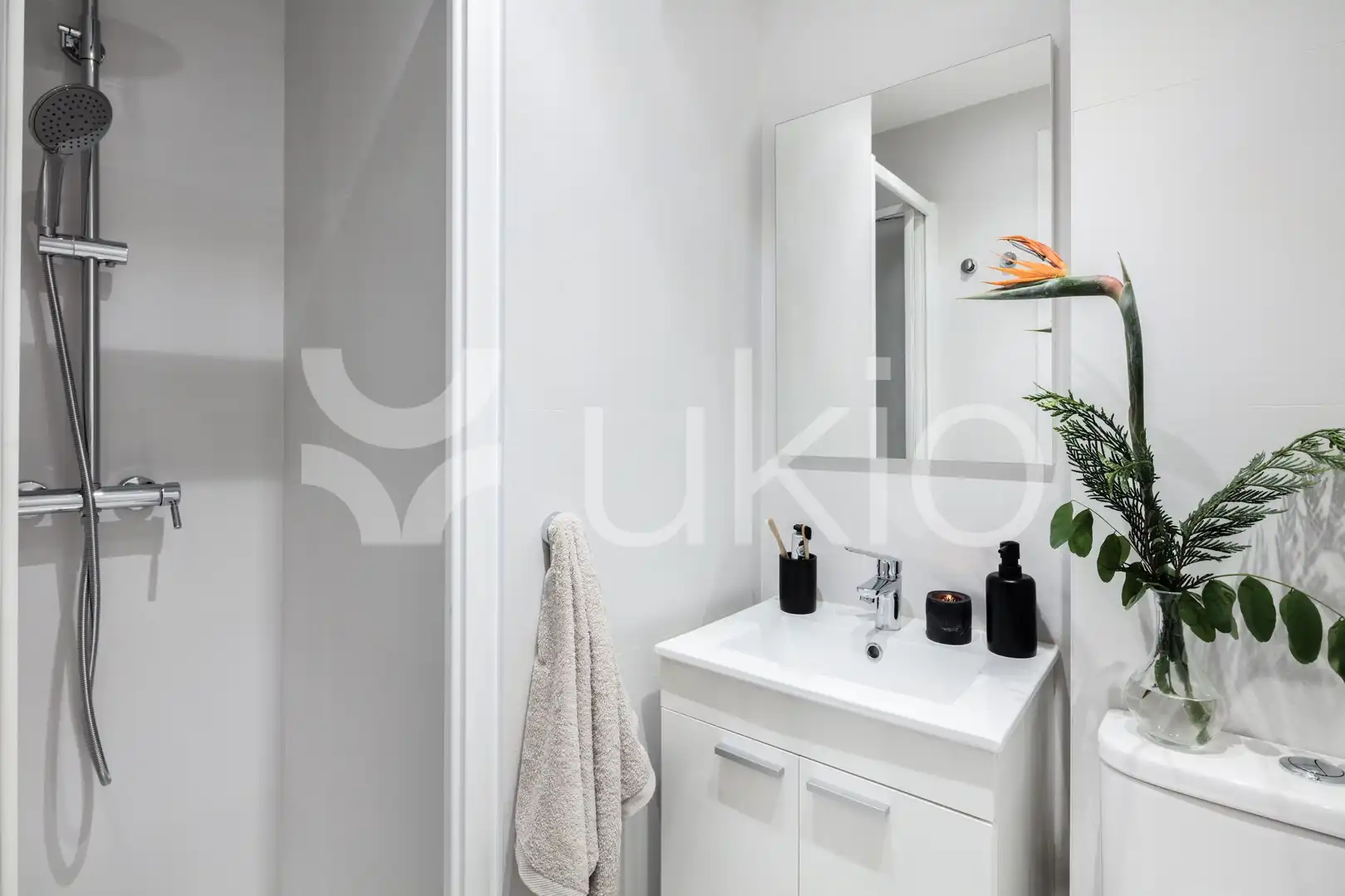 Bathroom of Apartments for rent in Madrid  with Air Conditioner, Heating and Furnished