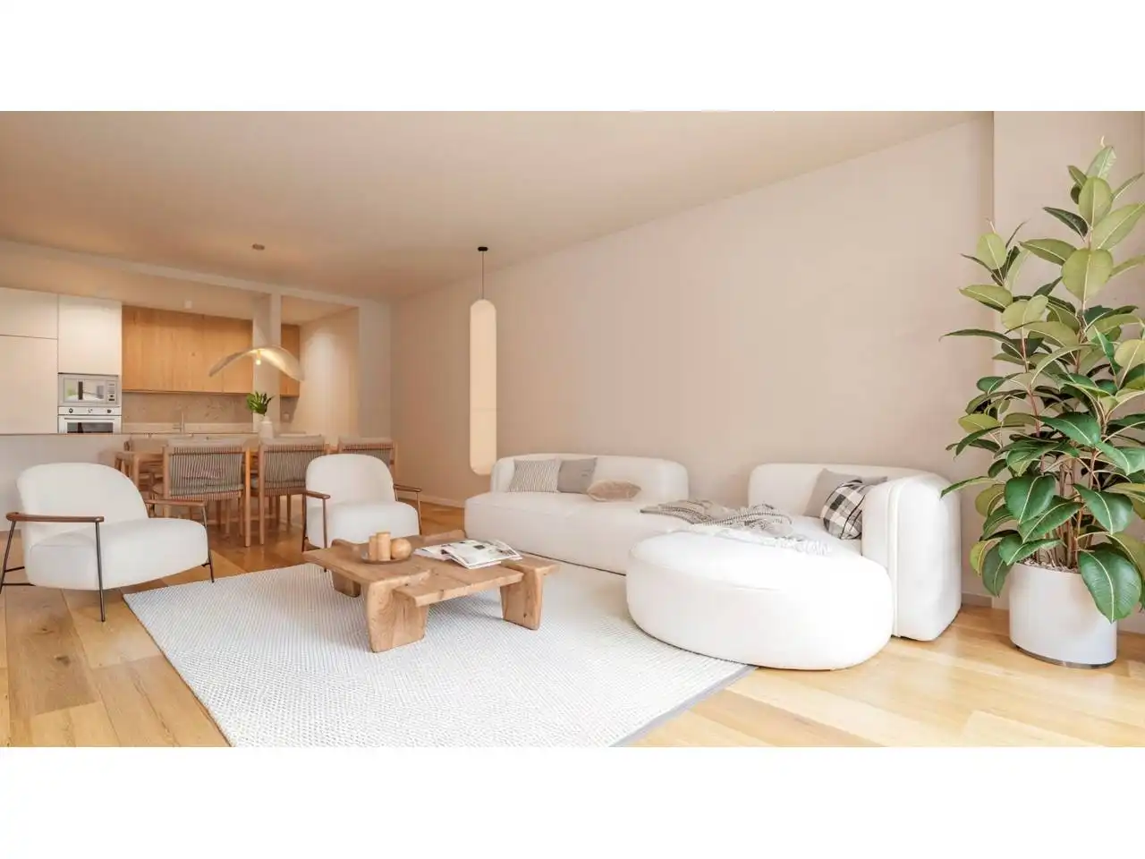Sala de estar de Piso en venta en Sant Cugat del Vallès con Aire acondicionado y Calefacción