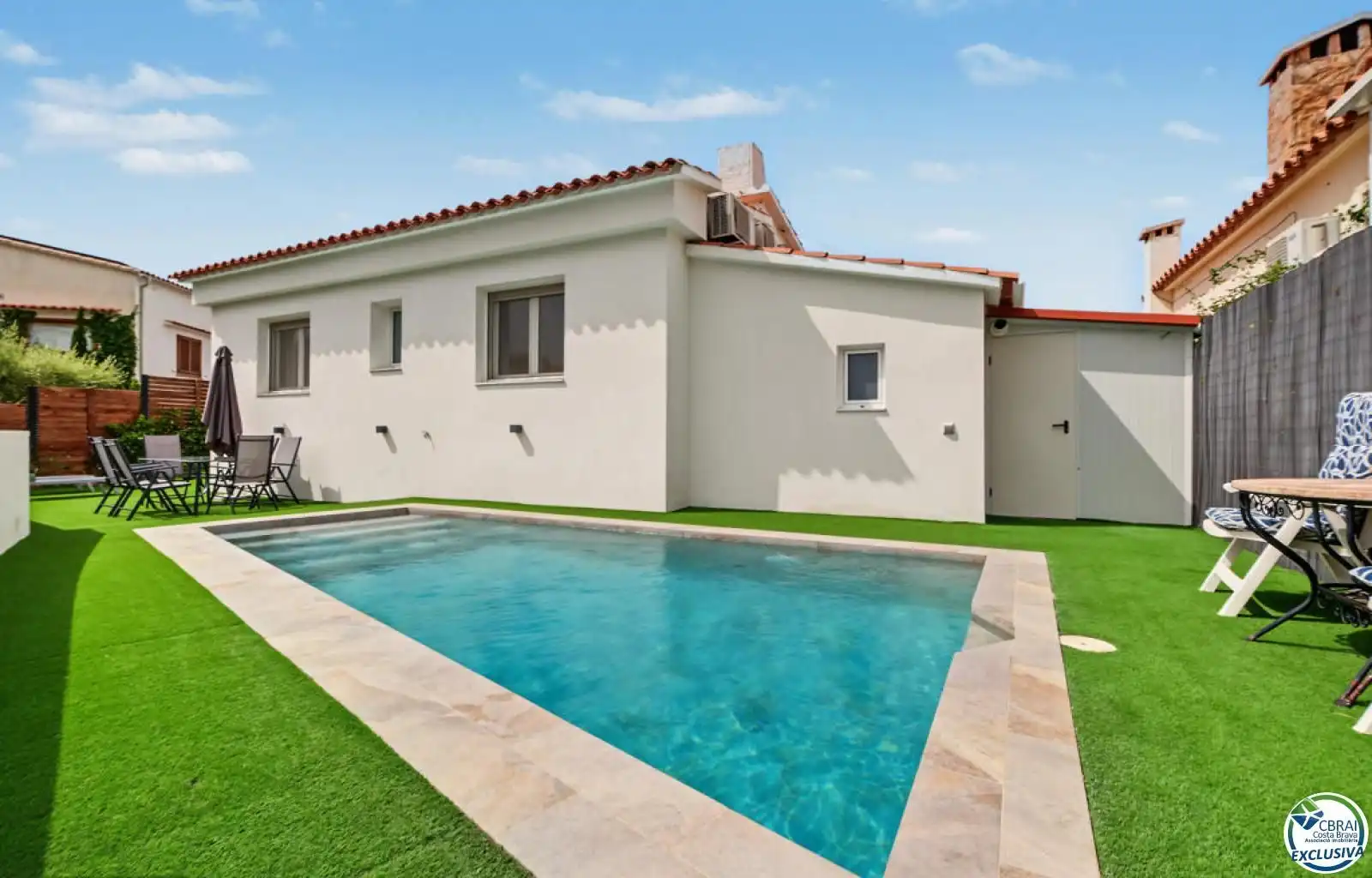 Swimming pool of Houses for sale in Roses  with Air Conditioner, Storage room and Swimming Pool
