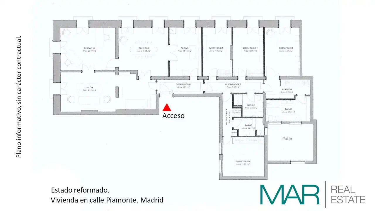 Wohnung zur Miete in Madrid mit Klimaanlage, Heizung und Parkett