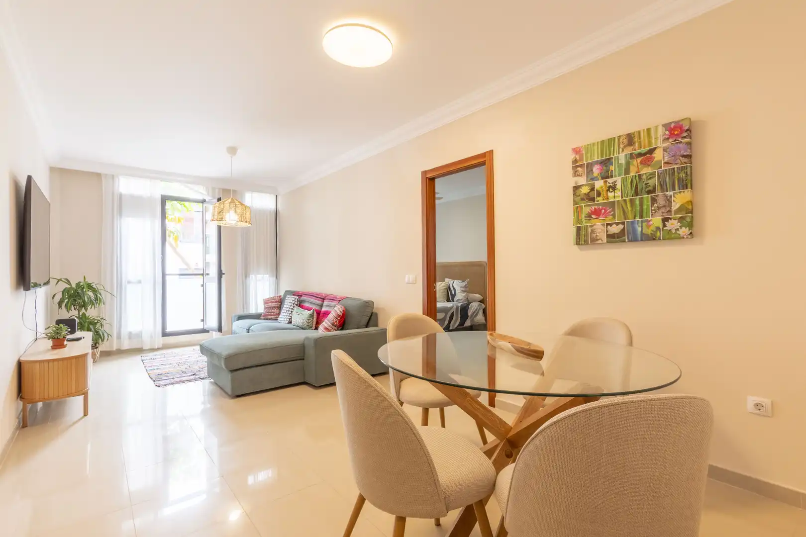 Wohnzimmer von Wohnung zur Miete in Puerto de la Cruz mit Terrasse und Möbliert