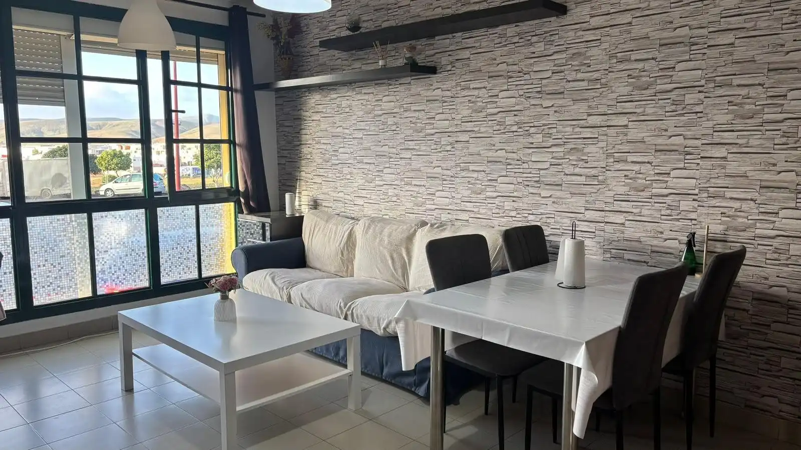 Wohnzimmer von Wohnung zur Miete in Puerto del Rosario mit Terrasse