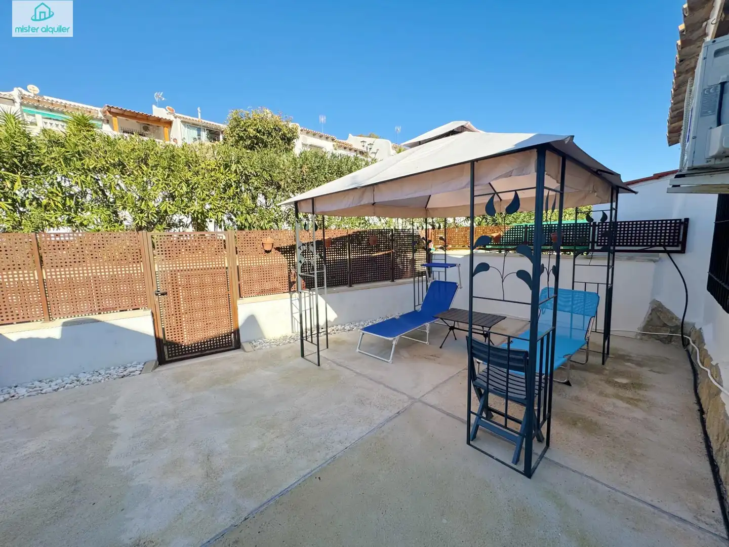 Terrace of Detached homes for rent in El Campello  with Air Conditioner, Private garden and Terrace