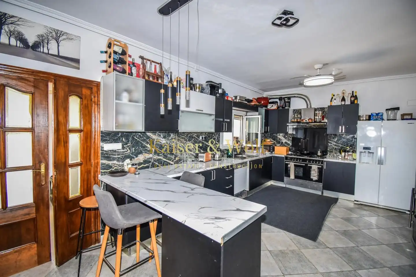 Cocina de Finca rústica en venta en Crevillent con Jardín privado, Terraza y Piscina