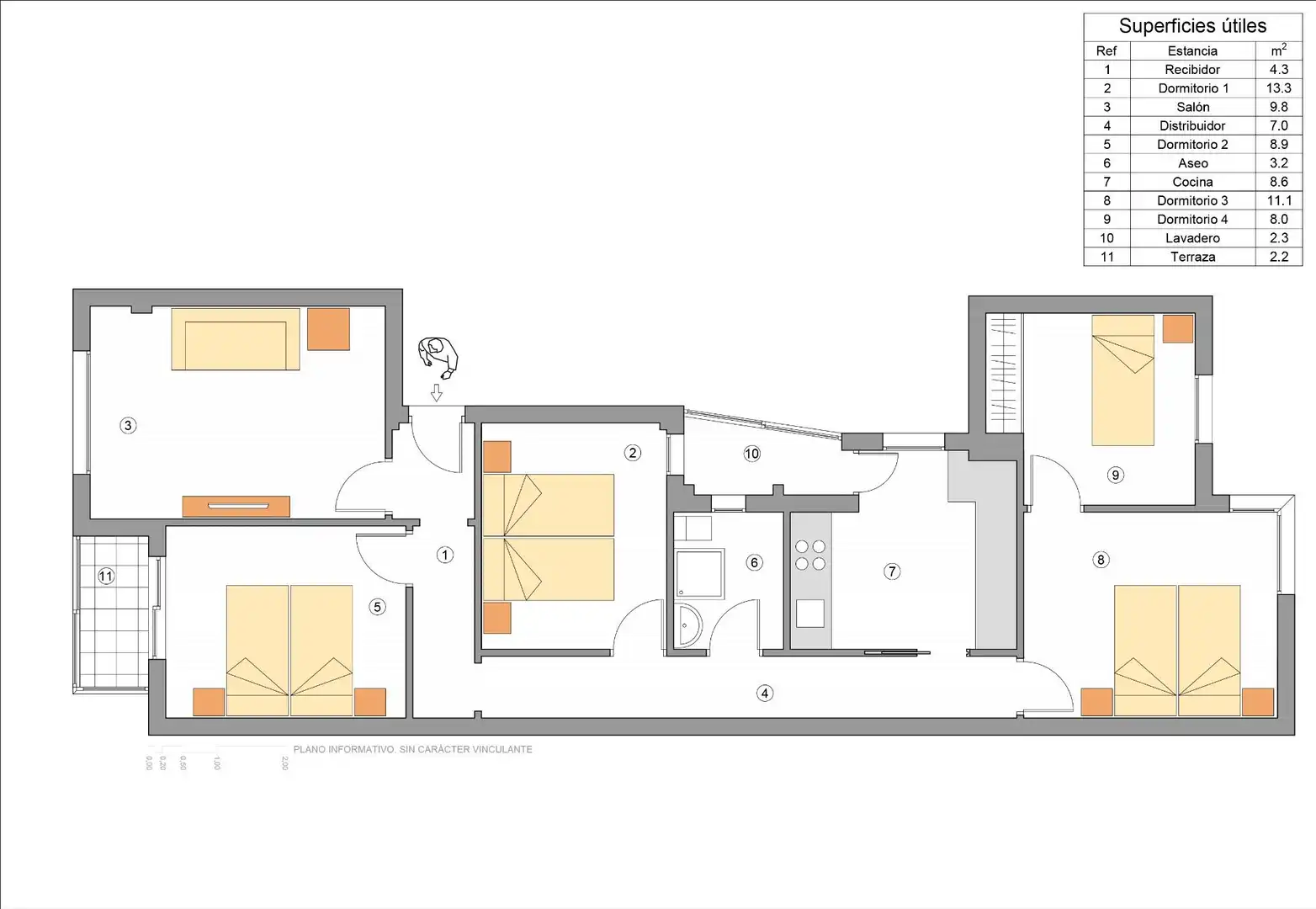 Piso en venta en Cartagena con Aire acondicionado, Amueblado y Balcón
