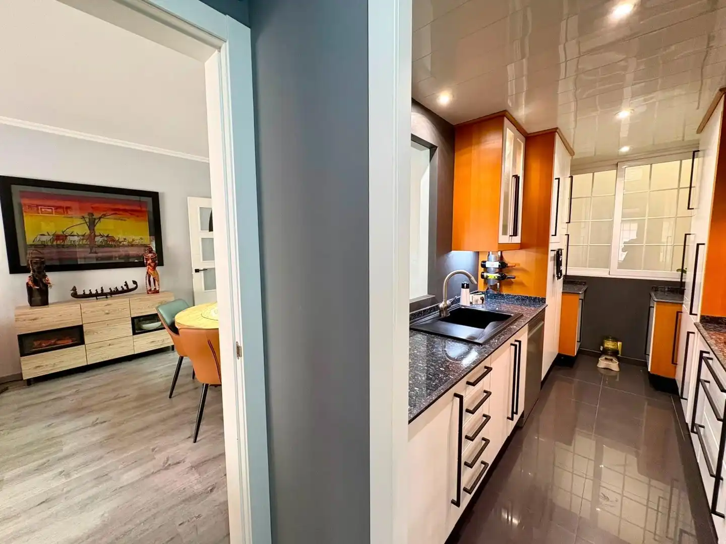 Cocina de Piso en venta en Barcelona con Aire acondicionado, Parquet y Balcón