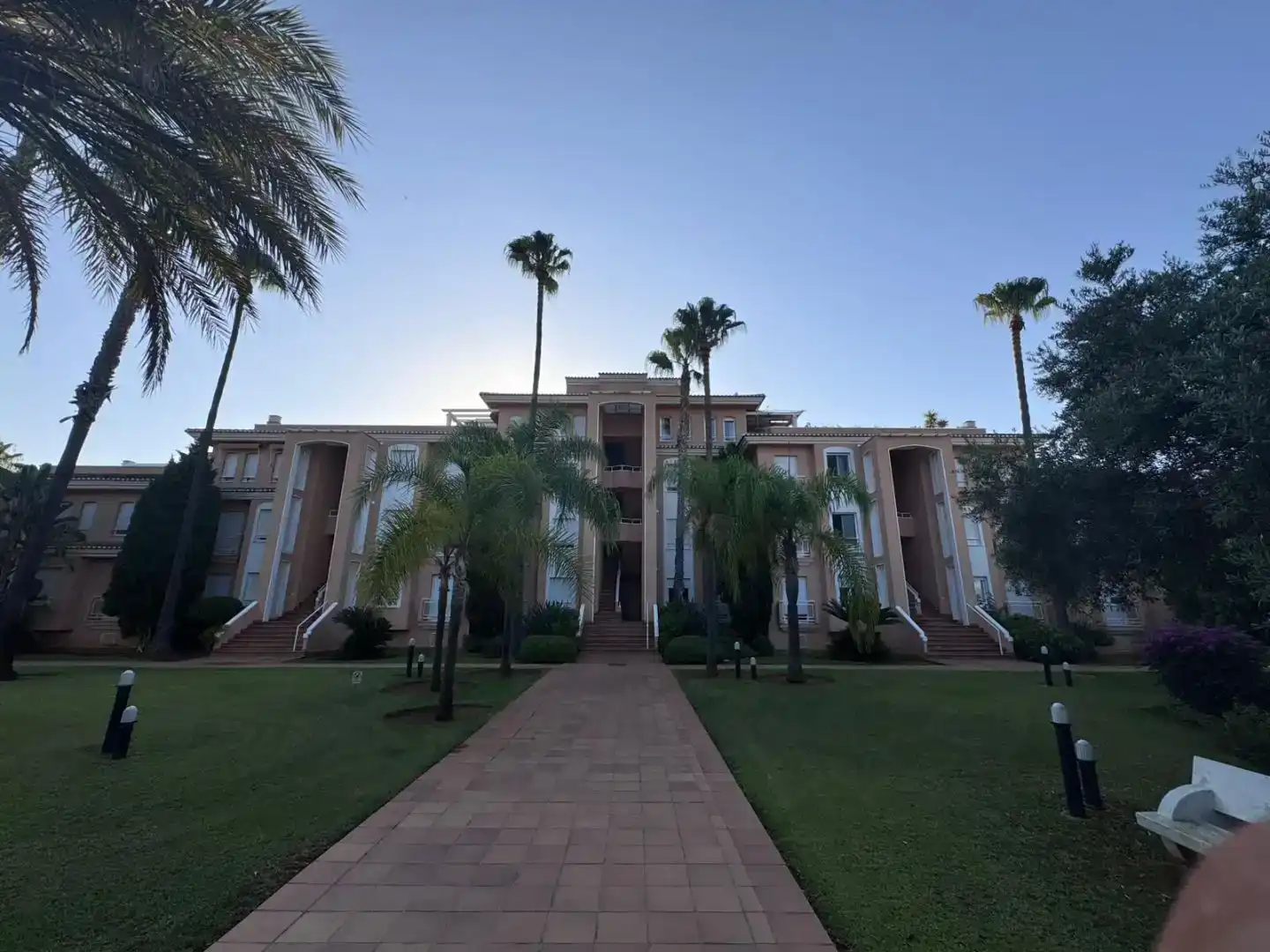 Exterior view of Apartments for rent in Oliva  with Air Conditioner, Swimming Pool and Balcony