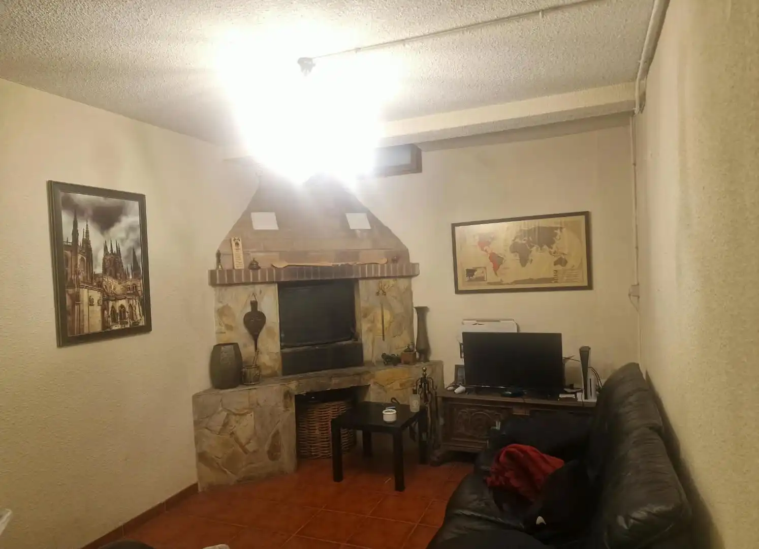 Sala d'estar de Casa adosada en venda en Zaragoza amb Terrassa i Piscina