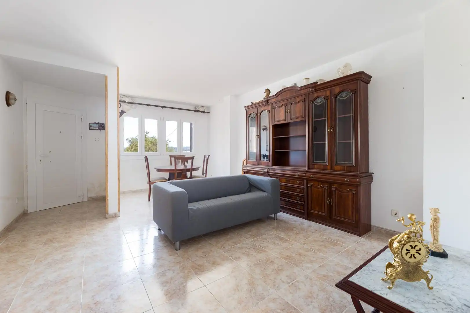 Sala de estar de Planta baja en venta en  Palma de Mallorca con Jardín privado, Terraza y Piscina comunitaria