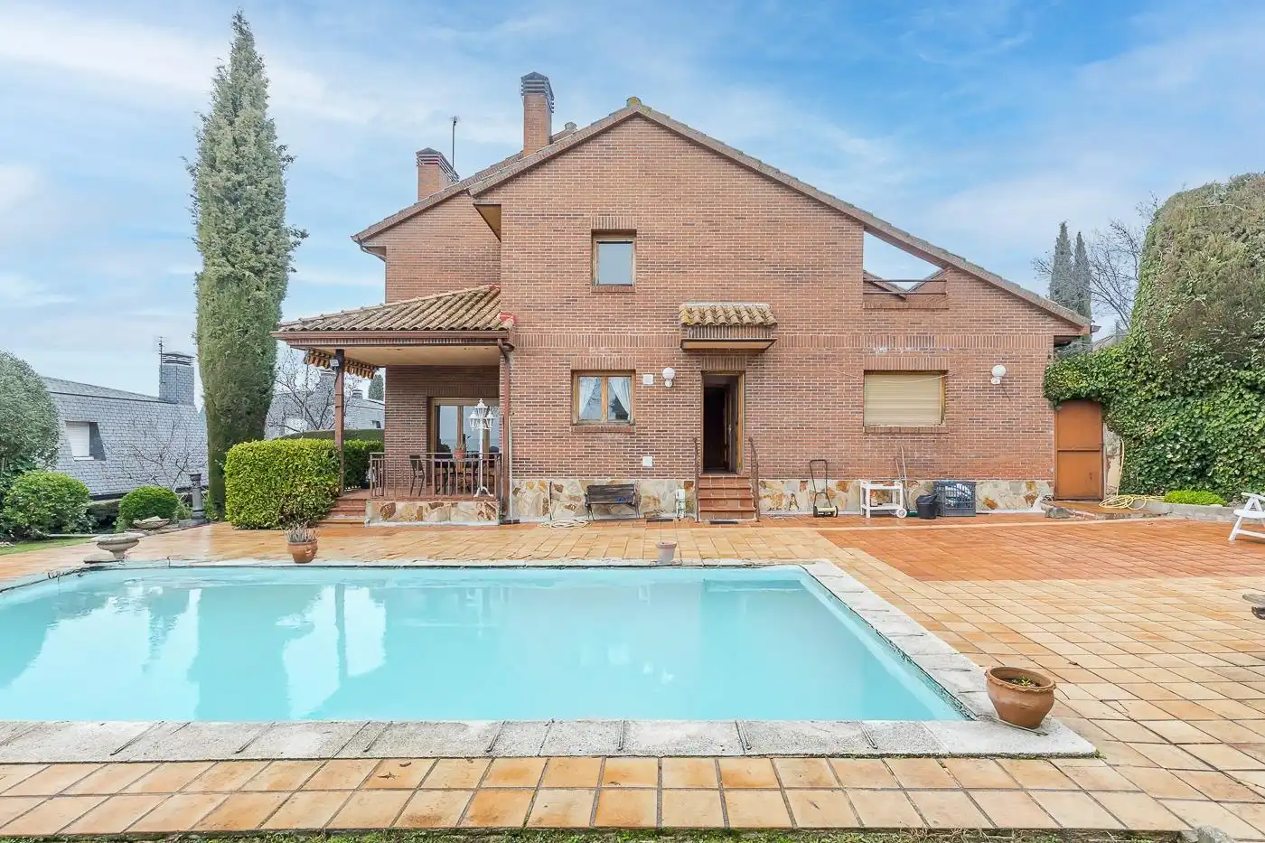 Piscina de Casa o chalet en venta en Galapagar con Calefacción, Jardín privado y Terraza