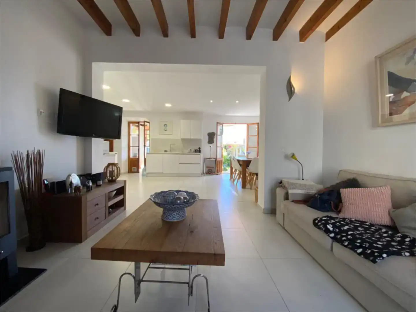 Sala d'estar de Casa adosada en venda en Calvià amb Aire condicionat