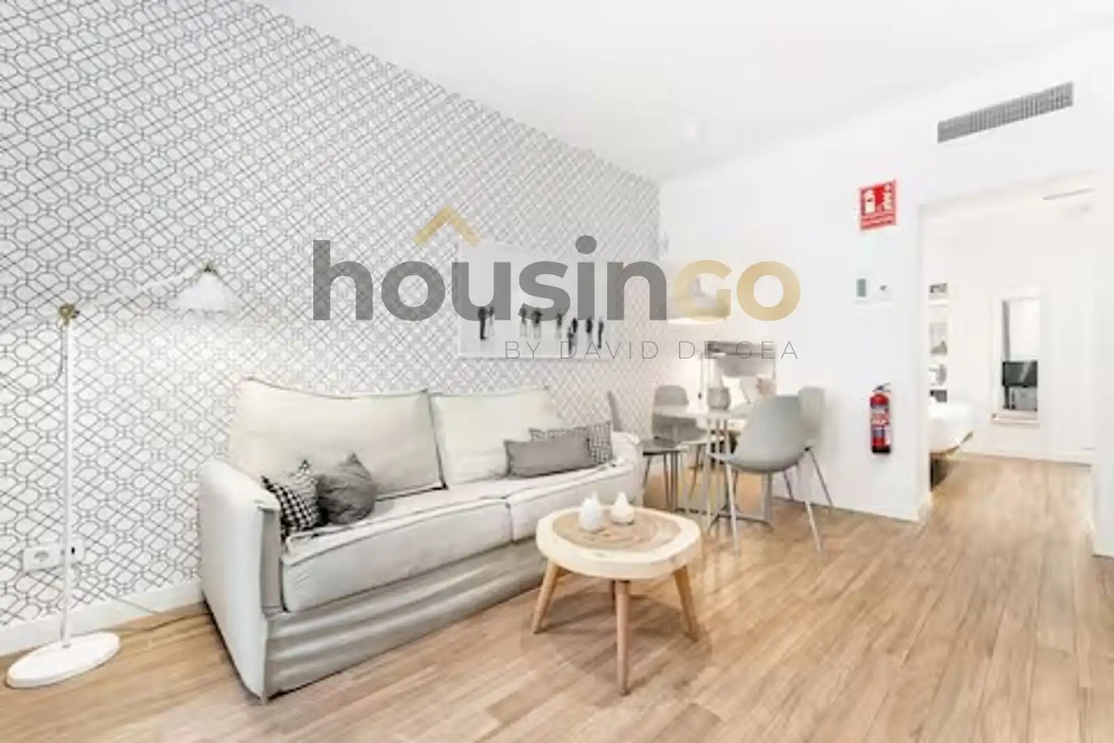Sala d'estar de Estudi de lloguer en Madrid amb Aire condicionat, Calefacció i Terrassa