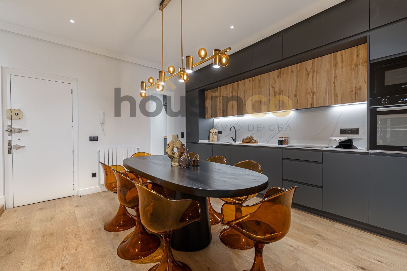 Dining room of Flat for sale in  Madrid Capital  with Air Conditioner, Heating and Terrace