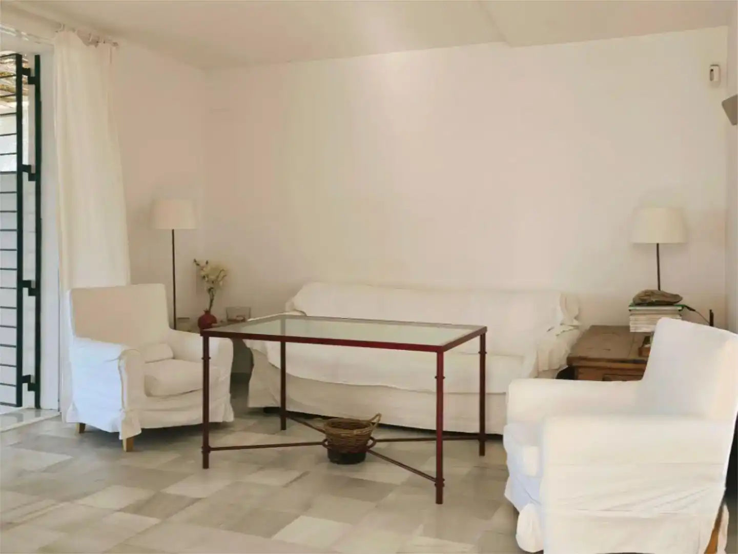 Wohnzimmer von Wohnung zur Miete in Sanlúcar de Barrameda mit Privatgarten und Möbliert